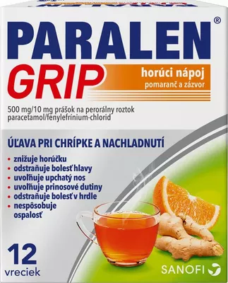 PARALEN® GRIP horúci nápoj pomaranč a zázvor